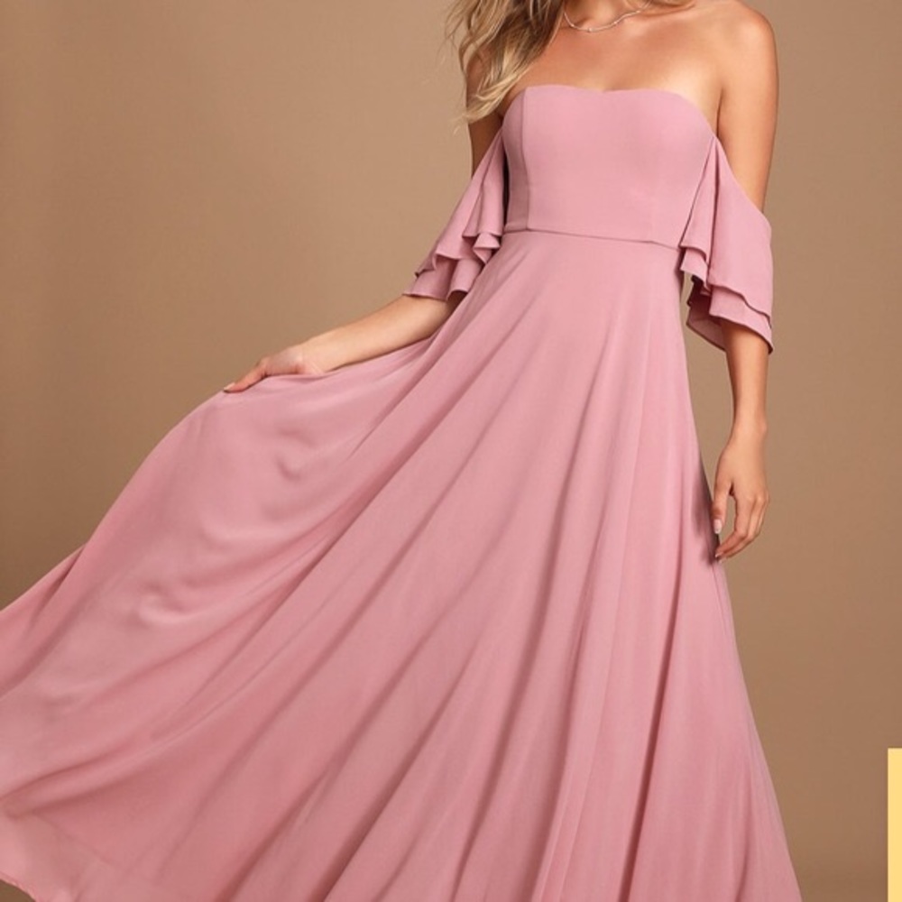 Lulus Off Shoulder Maxi Gown